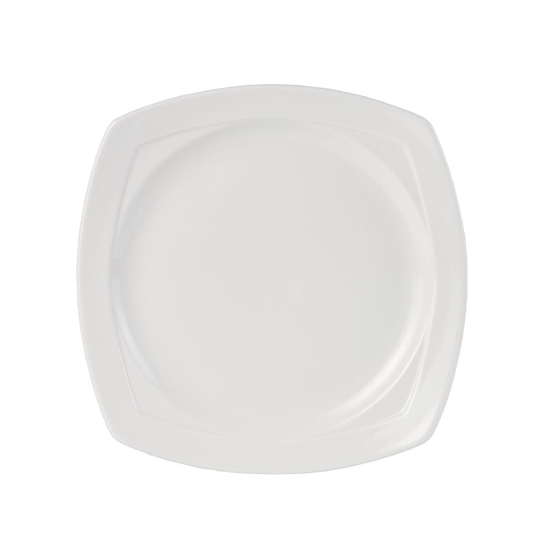 Steelite Simplicity White Harmony Square Plates 230mm