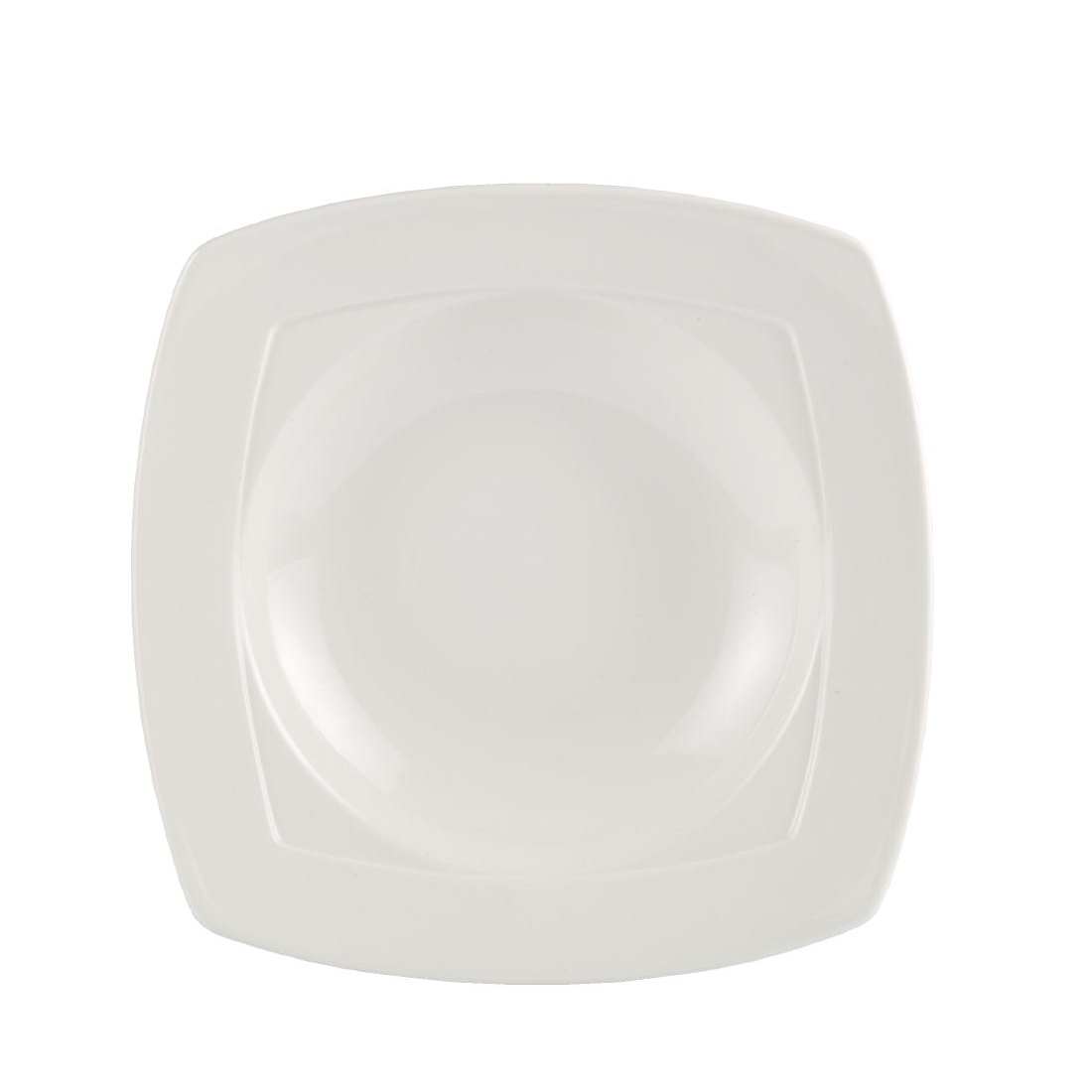 Steelite Simplicity White Harmony Square Bowls 230mm
