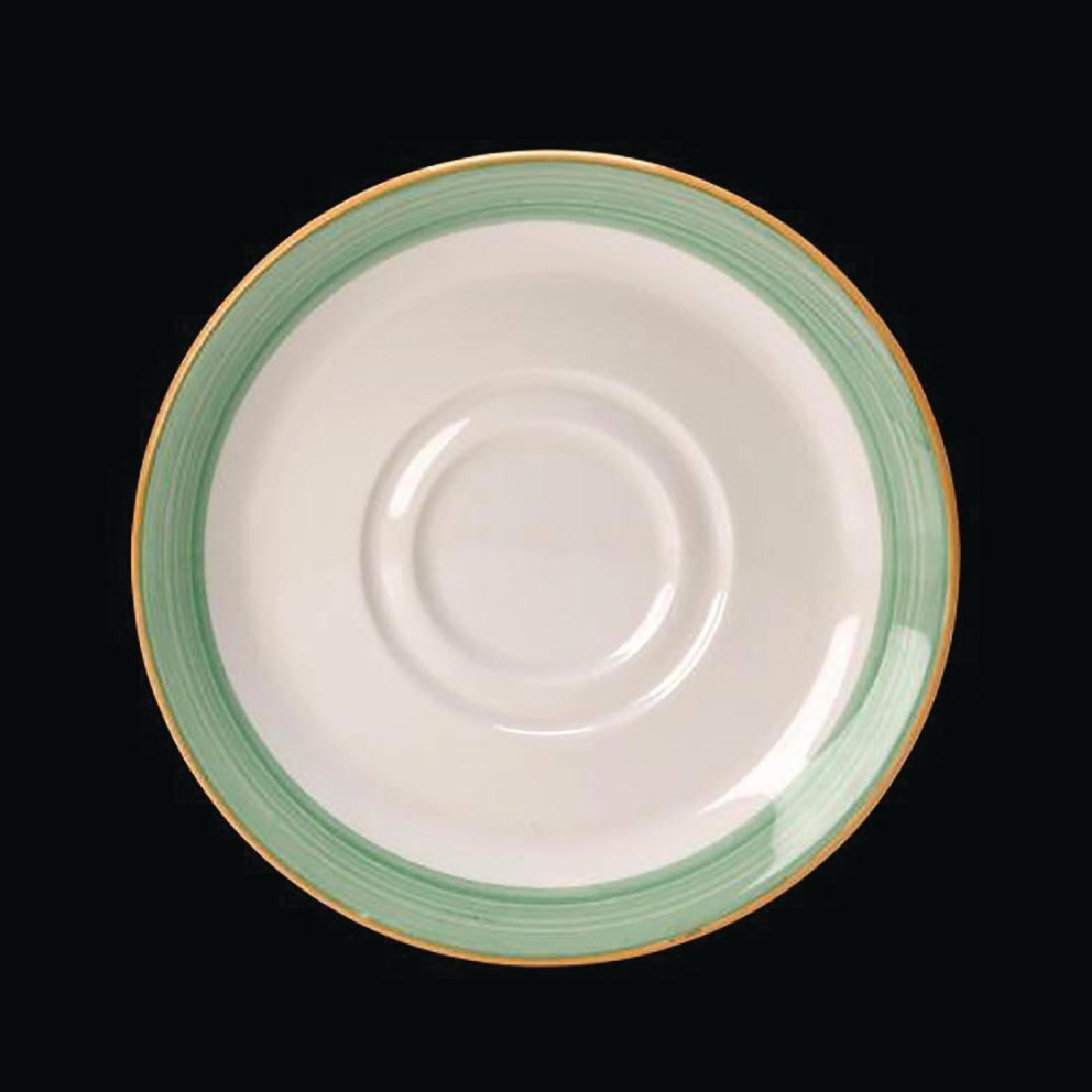 Steelite Rio Green Low Cup Saucers 117mm
