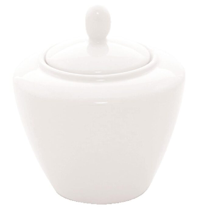 Steelite Simplicity White Covered Sugar Bowls