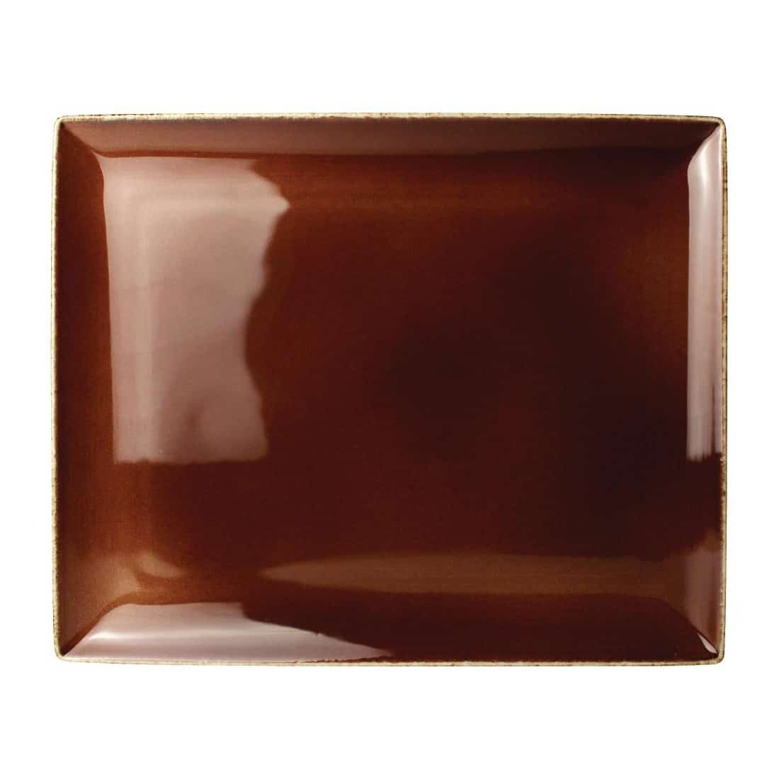 Steelite Terramesa Rectangle Plate Mocha 330 x 270mm