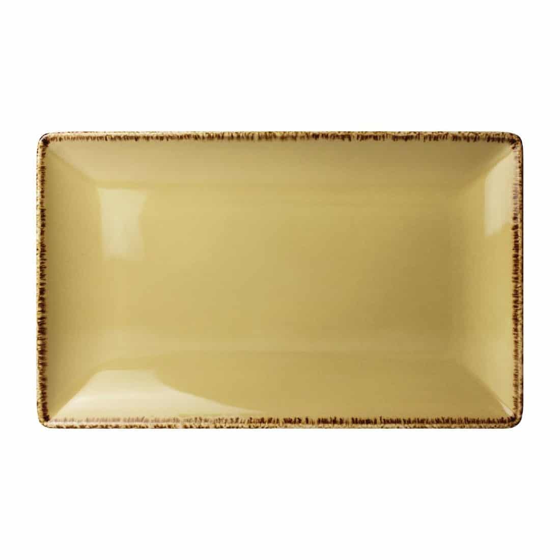 Steelite Terramesa Rectangle Plate Wheat 330 x 190mm