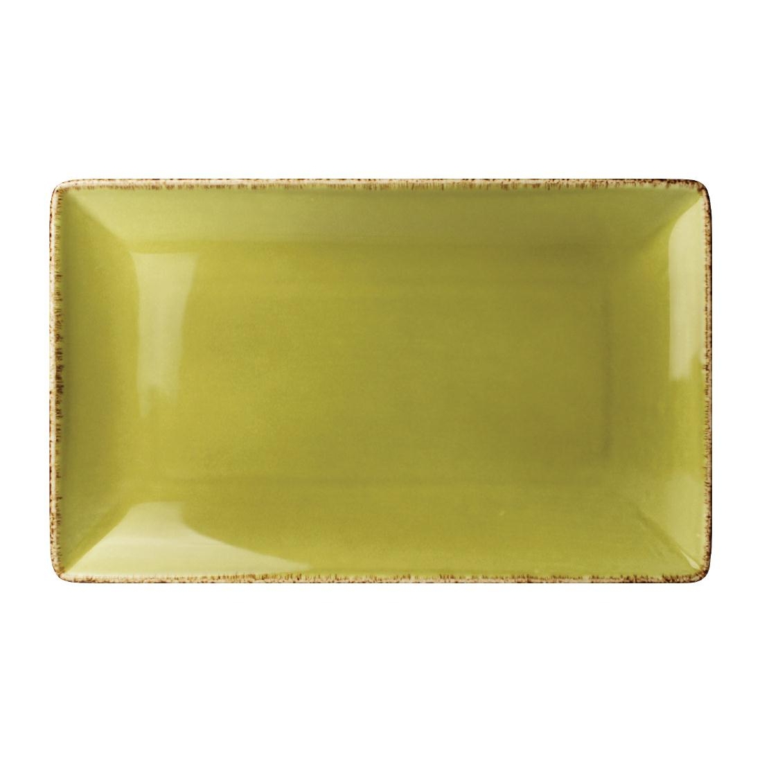 Steelite Terramesa Rectangle Plate Olive 330 x 190mm