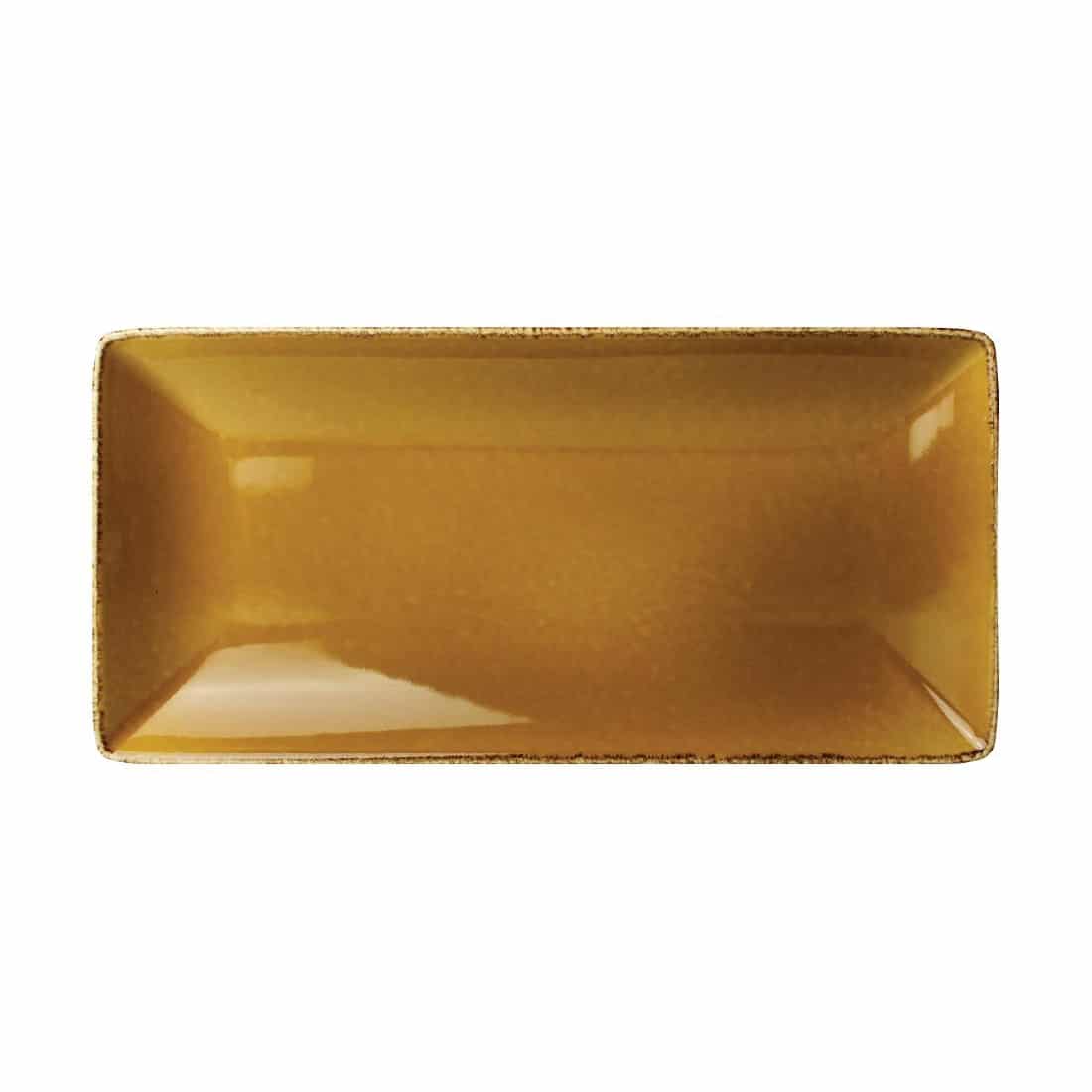 Steelite Terramesa Rectangle Plate Mustard 290 x 140mm