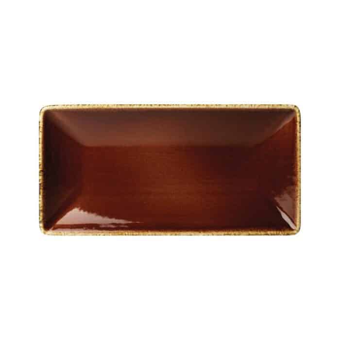 Steelite Terramesa Rectangle Plate Mocha 200 x 100mm