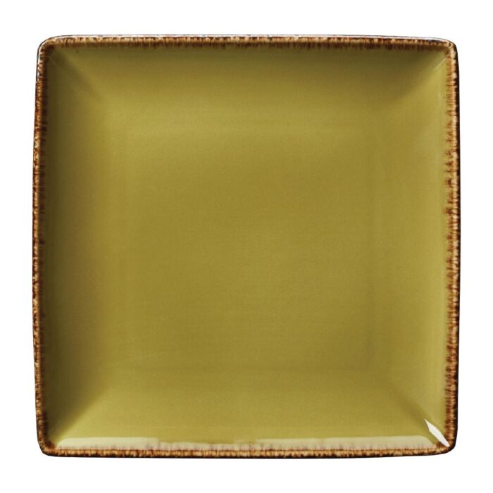 Steelite Terramesa Square Plate Olive 190 x 190mm