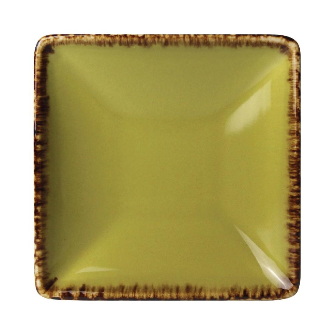 Steelite Terramesa Square Plate Olive 100 x 100mm