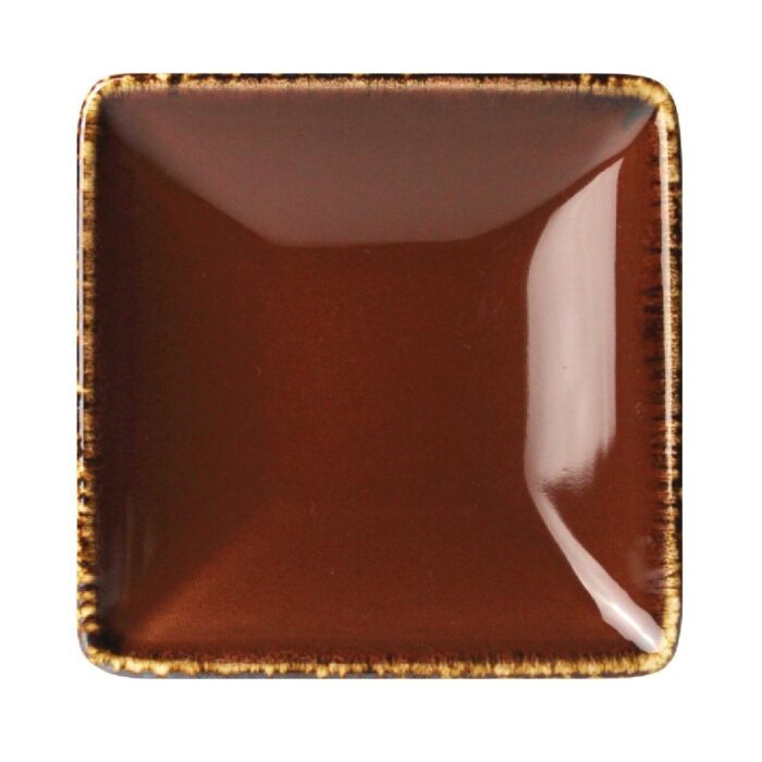 Steelite Terramesa Square Plate Mocha 100 x 100mm