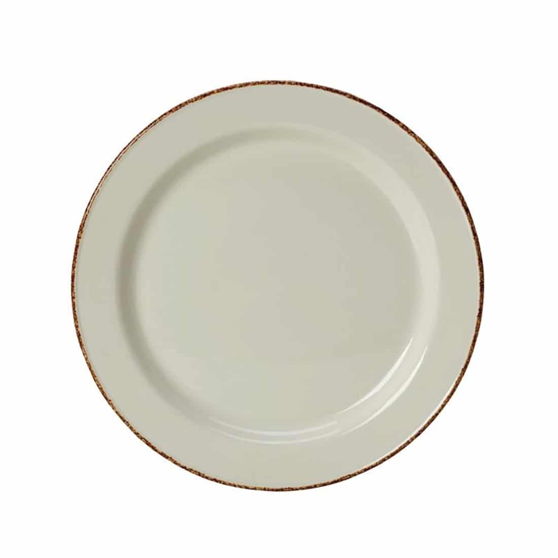 Steelite Brown Dapple Slimline Plates 270mm