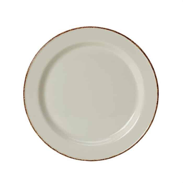 Steelite Brown Dapple Slimline Plates 255mm