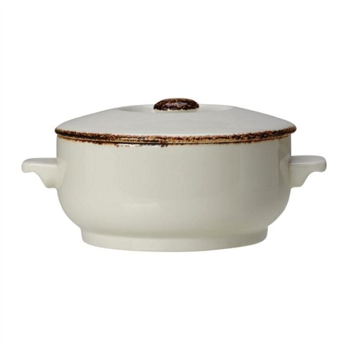 Steelite Brown Dapple Casserole Dish 425ml