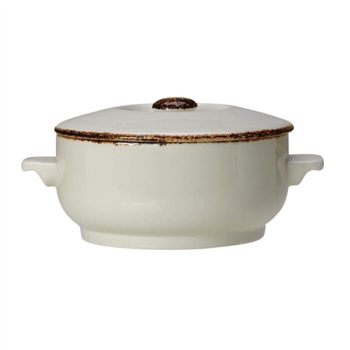 Steelite Brown Dapple Casserole Dish Lid