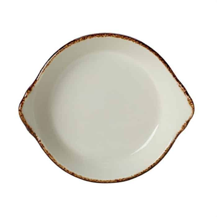 Steelite Brown Dapple Round Eared Dishes 215mm