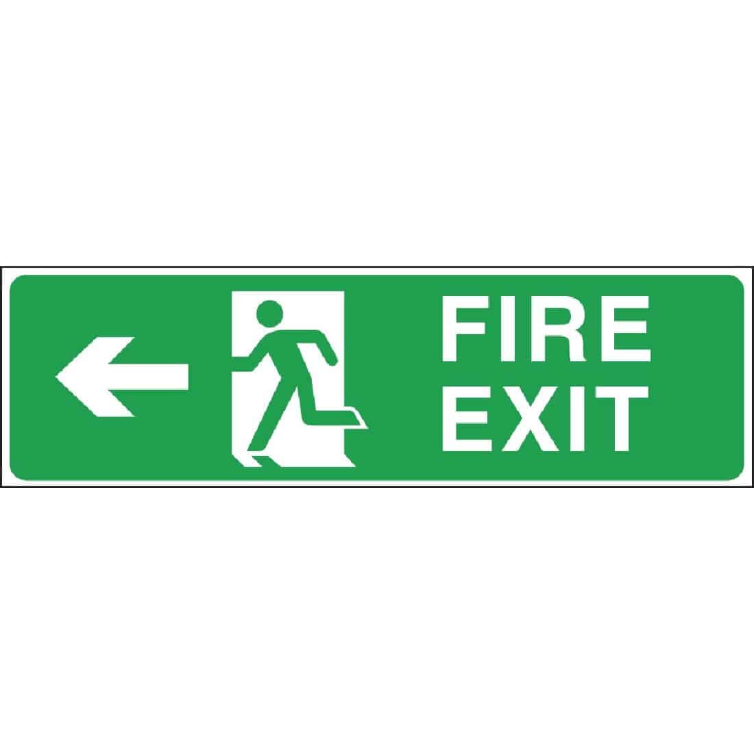 Fire Exit Arrow Left Sign