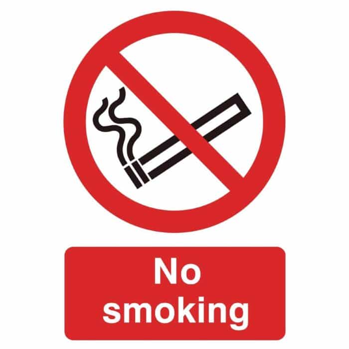 PVC No Smoking Symbol Sign