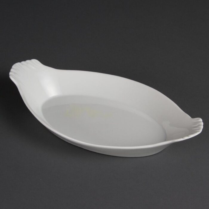 Olympia Whiteware Oval Eared Dishes 320x 177mm
