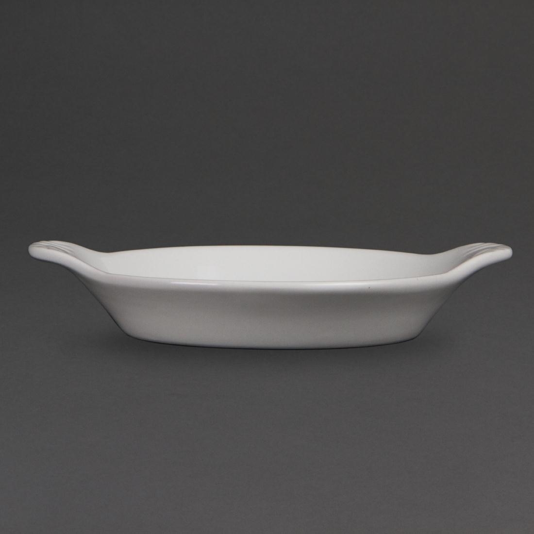 Olympia Whiteware Round Eared Dishes 170 x 140mm