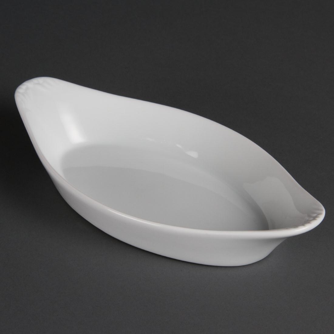 Olympia Whiteware Oval Eared Dishes 262mm