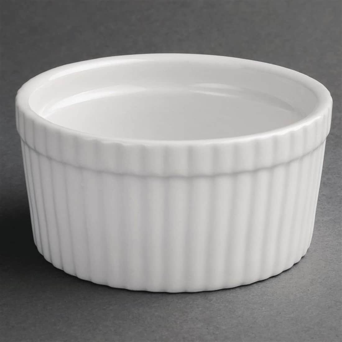 Olympia Whiteware Souffle Dishes 128mm