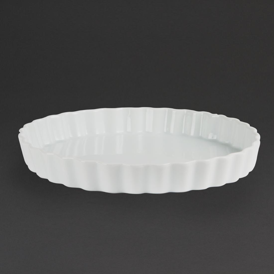 Olympia Whiteware Flan Dishes 265mm