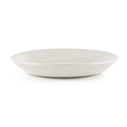 Churchill Plain Whiteware Small Saucers 140mm