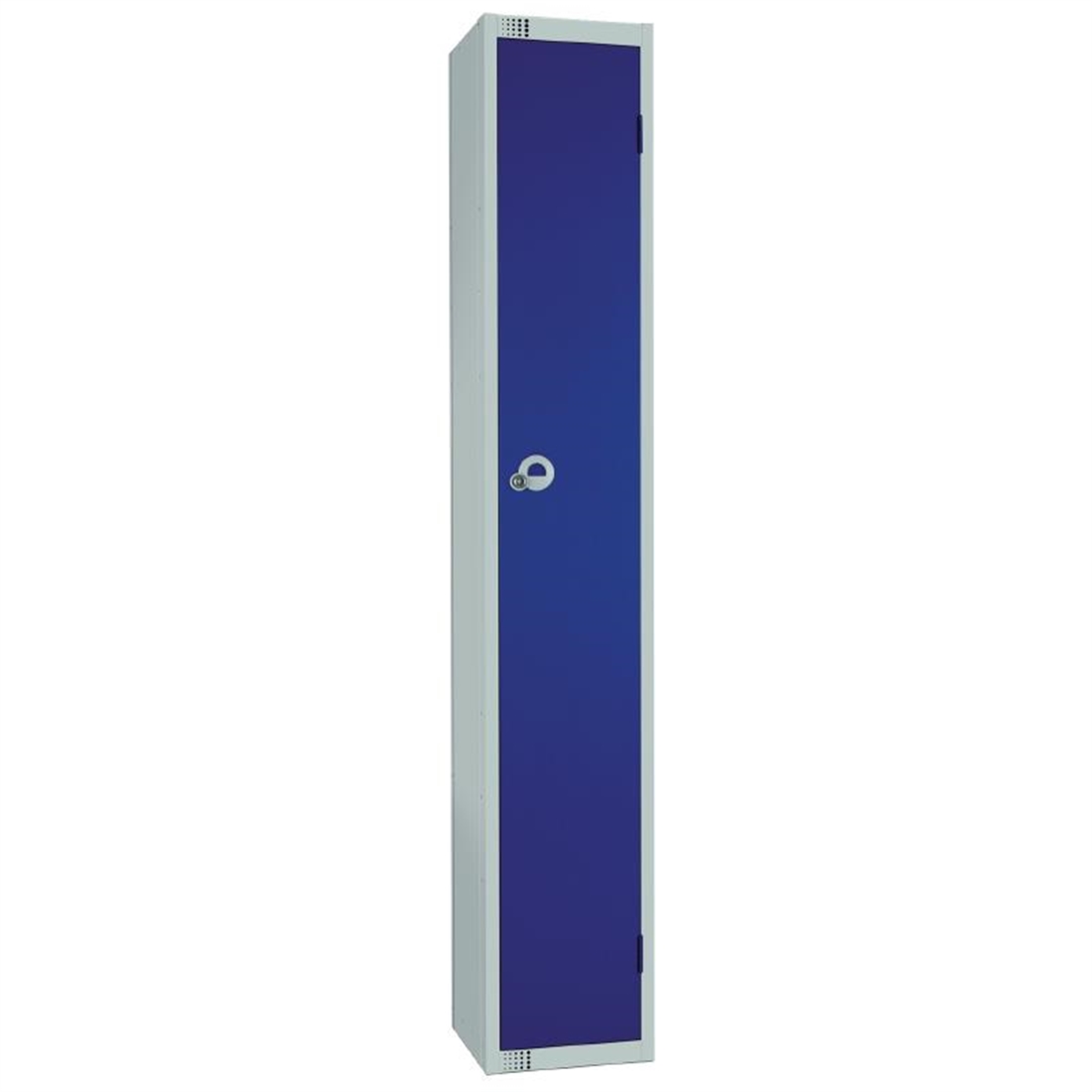 Elite Single Door Manual Combination Locker Locker Blue with Sloping Top