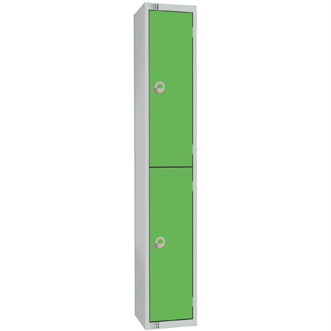 Elite Double Door Manual Combination Locker Locker Green with Sloping Top