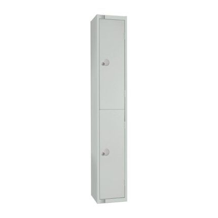 Elite Double Door Camlock Locker Grey