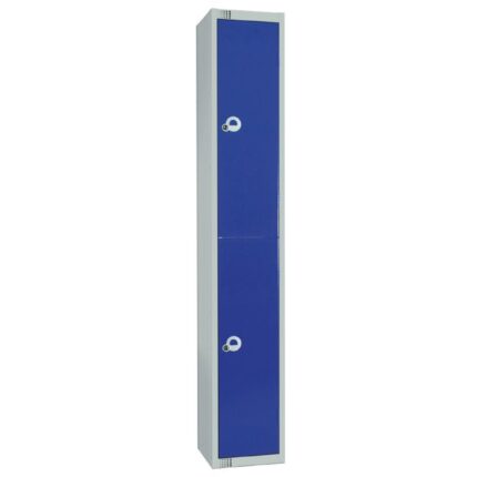 Elite Double Door Camlock Locker Blue
