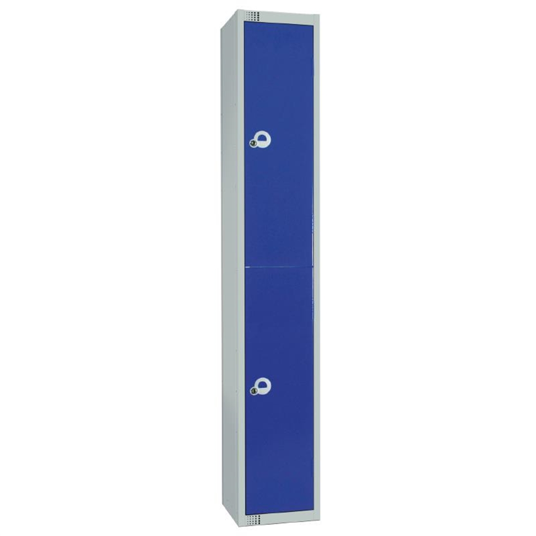 Elite Double Door Manual Combination Locker Locker Blue with Sloping Top