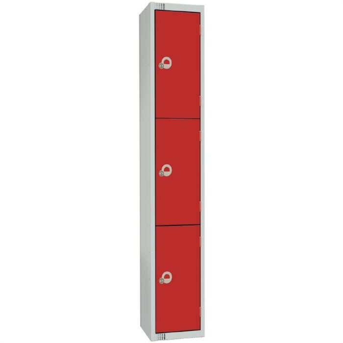 Elite Four Door Manual Combination Locker Locker Red