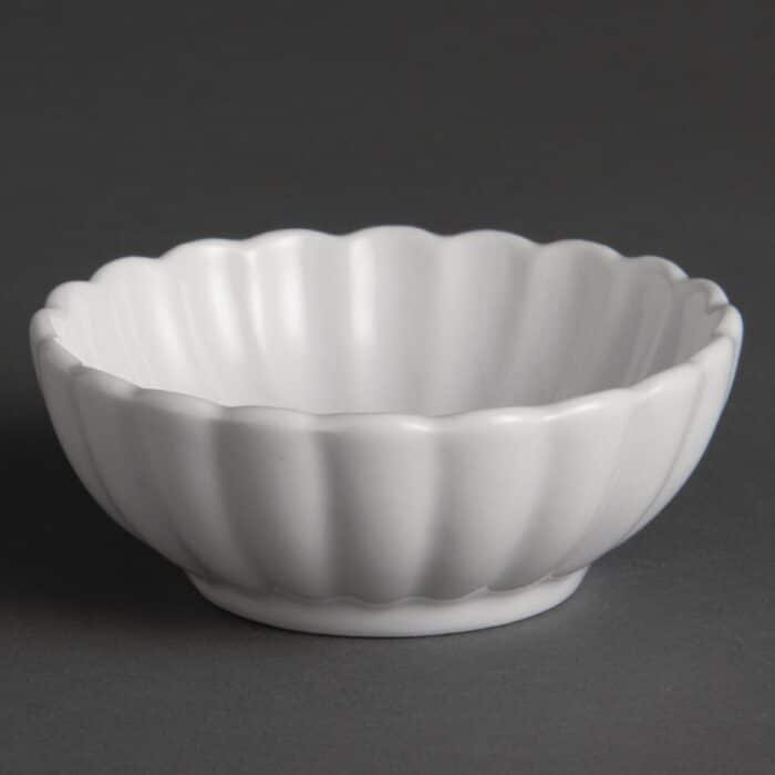 Olympia Ribbed Miniature Dishes 80mm