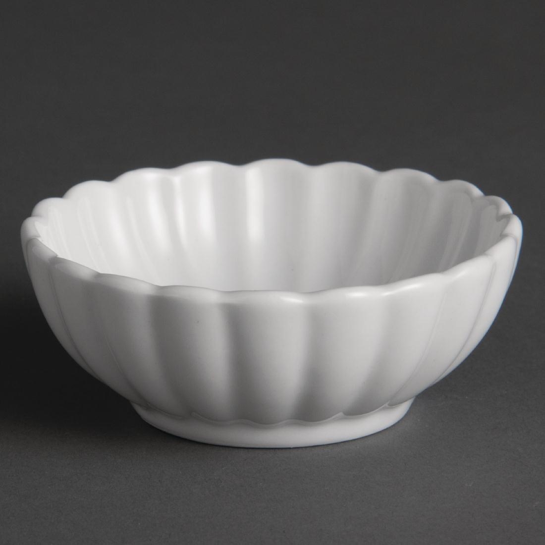 Olympia Ribbed Miniature Dishes 80mm