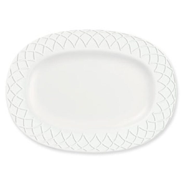 Churchill Alchemy Jardin Rimmed Oval Dishes 207mm