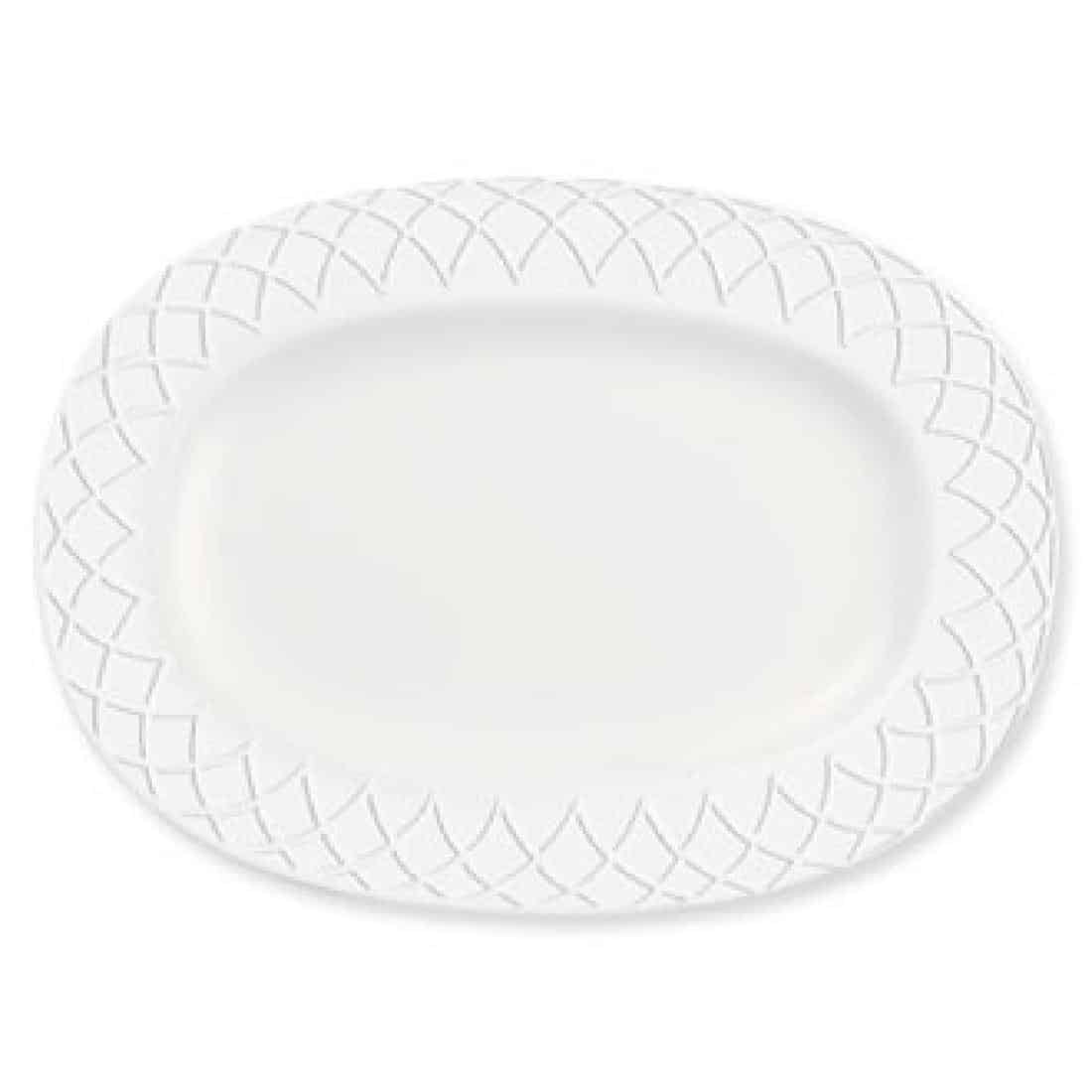 Churchill Alchemy Jardin Rimmed Oval Dishes 207mm