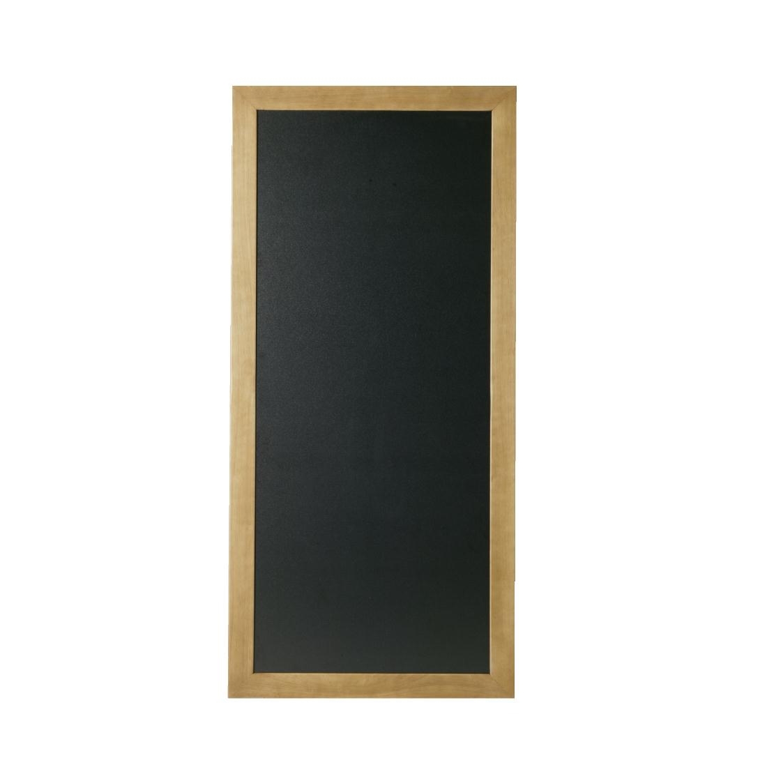 Securit Slim Wall Mounted Blackboard 1000 x 560mm Teak