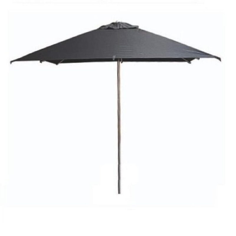 Eden Milan Square Parasol 2.5 x 2.5m Black