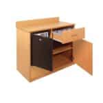 Bolero Mini Bar Unit Beech Effect