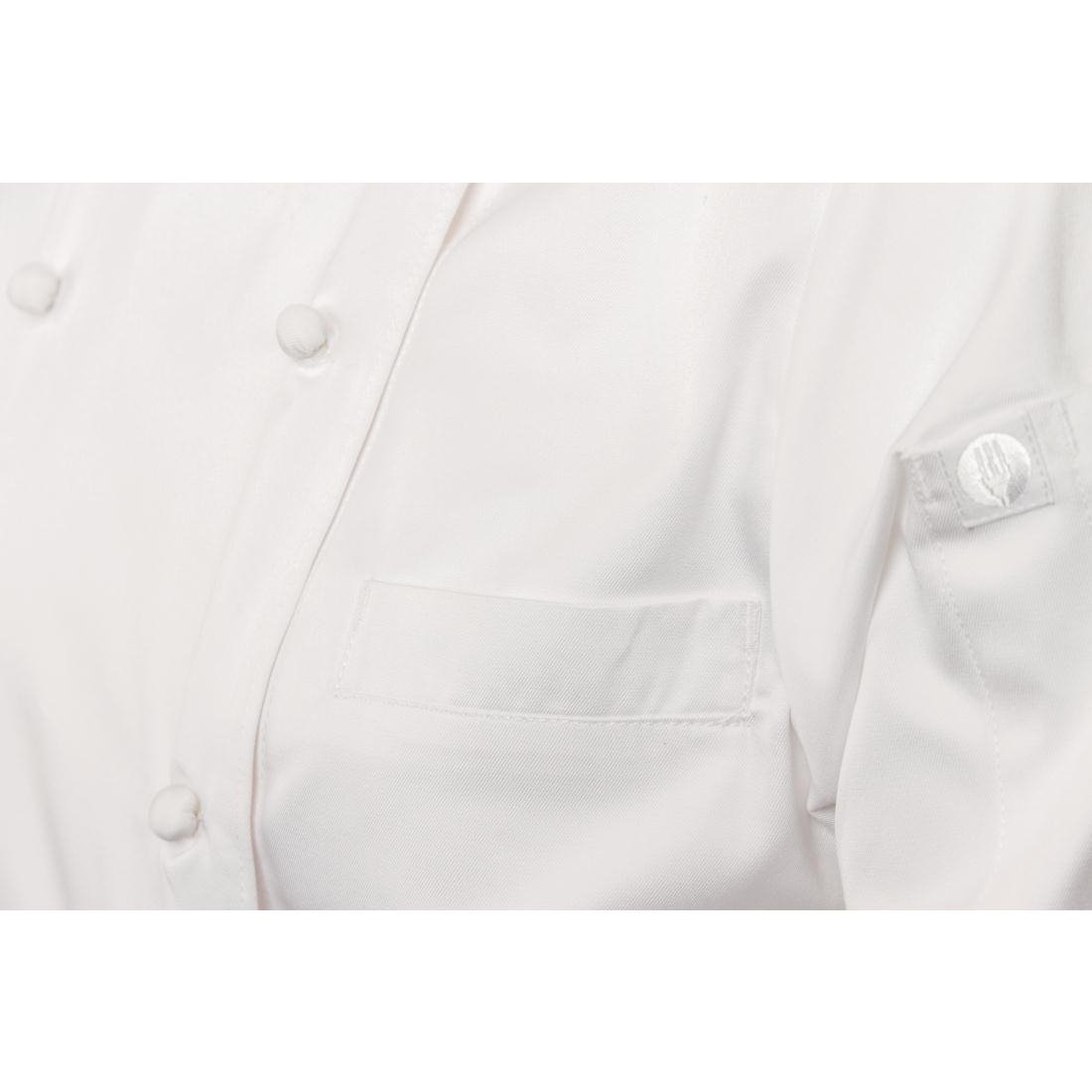 Chef Works Madrid Unisex White Chef Jacket