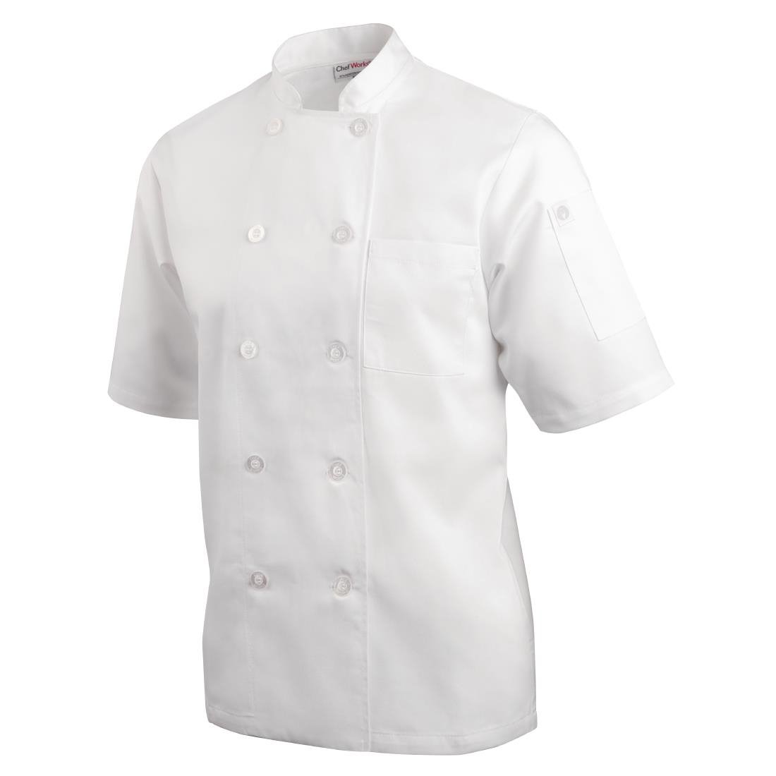 Chef Works Unisex Volnay White Chefs Jacket