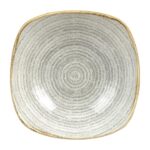 Churchill Studio Prints Homespun Square Bowls Stone Grey 235mm