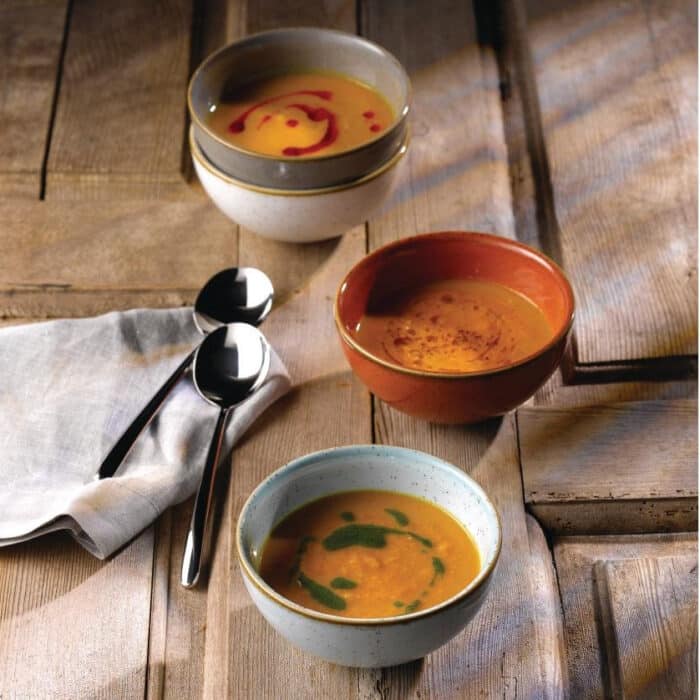 Churchill Stonecast Round Soup Bowls Duck Egg 132mm