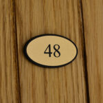 Hotel Door Number - Oval