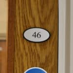 Hotel Door Number - Oval