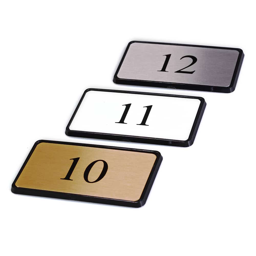 Hotel Door Number Plaques