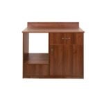 Bolero Mini Bar Unit Walnut Effect