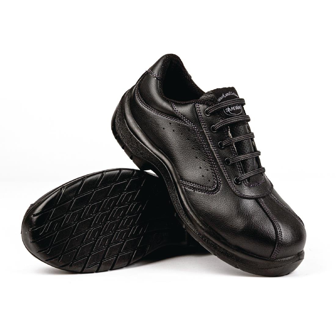 Lites Black Side Perforated Lace Up Shoes
