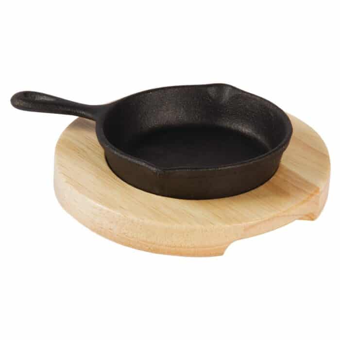 Olympia Mini Cast Iron Round Pan 115mm