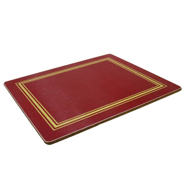 Melamine Burgundy Rectangular Placemat