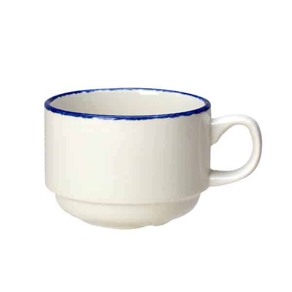 Steelite Blue Dapple Slimline Stacking Cups 200ml